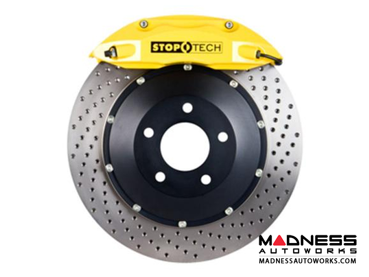 MINI Cooper/ Cooper S Front Big Brake Kit by Stop Tech - ST40 Yellow Calipers/ Drilled Rotors 328mmx28mm (R52/ 56)